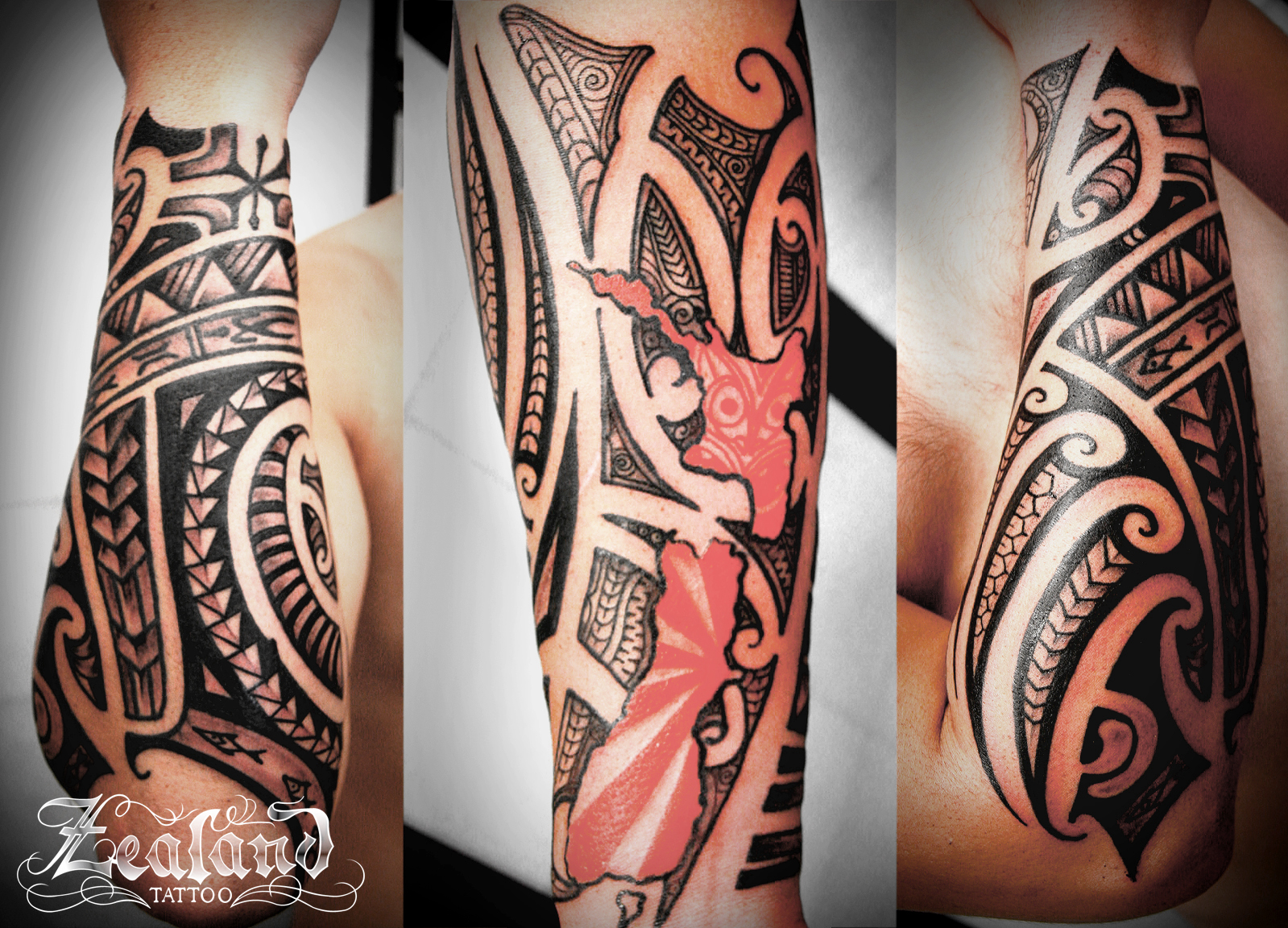 Kiwiana New Zealand Map Tattoo - Zealand Tattoo