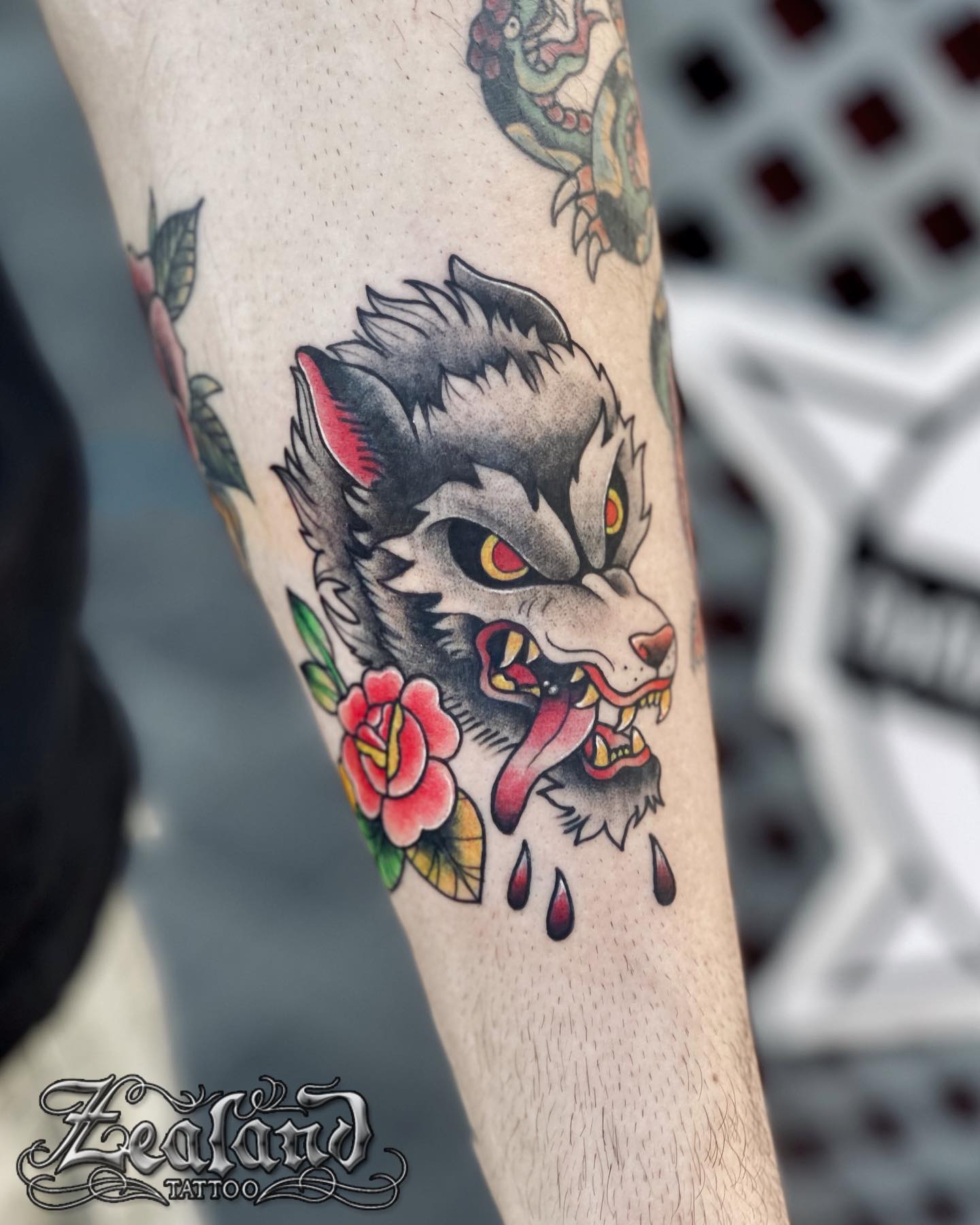 Traditional Wolf tattoo sketch at theYoucom