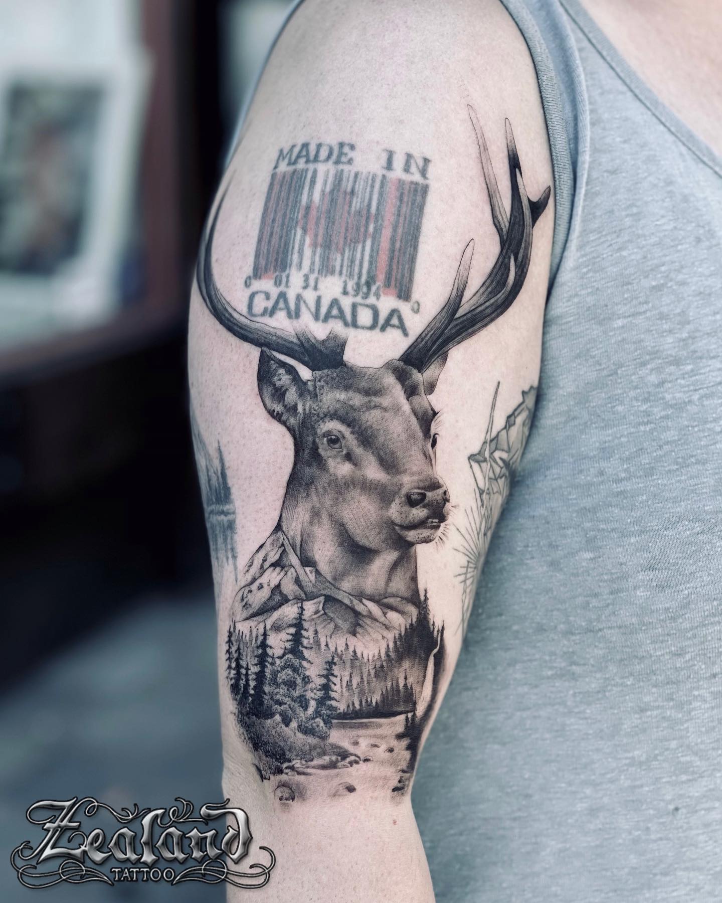 Deer Tattoo Wall Art for Sale | Redbubble