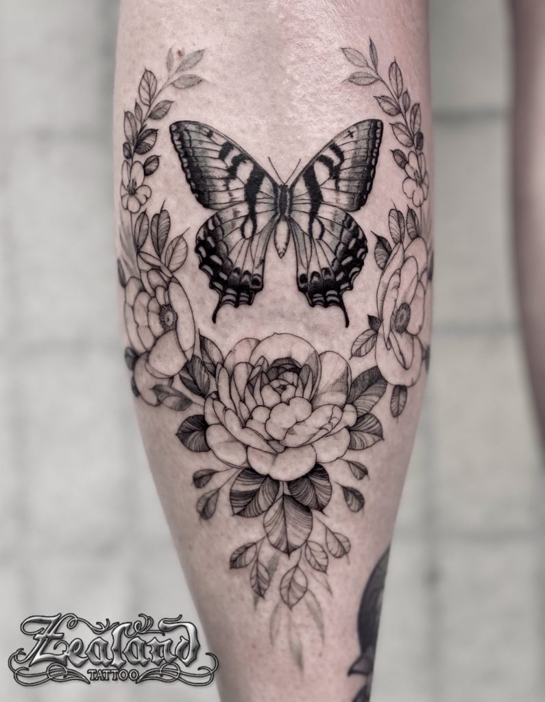 Calf Flower Tattoo  Best Tattoo Ideas Gallery