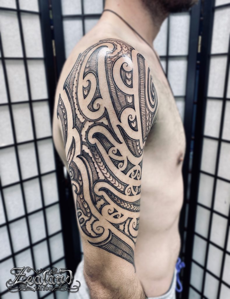Polynesian  Maori half sleeve and chest plate 2 by Monk3ysTattoos on  DeviantArt